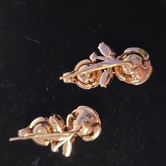 SOLD. Kate Spade Garden Garland Rose Gold Earrings - Picture 8 of 9
